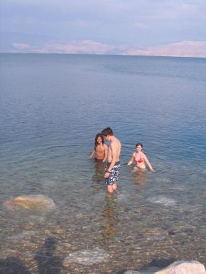 Michael, Saul and Manu at the Dead Sea